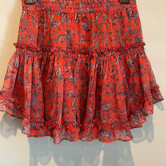 Misa Los Angeles Marion Floral Tiered Mini Skirt - Picture 4 of 4